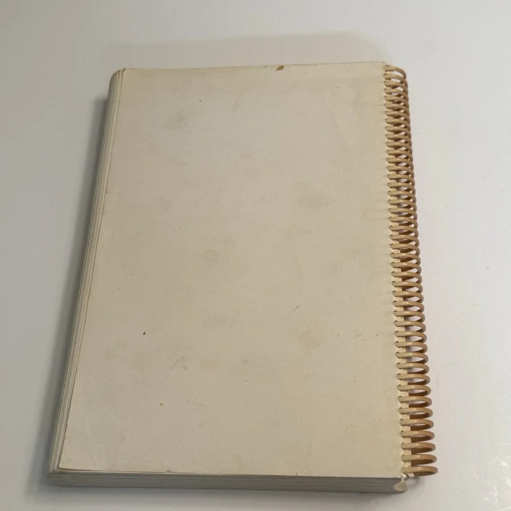 Tenant Methodist Church Iowa Spiral bound Treasured Recipes Cookbook VTG